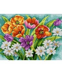 ORCHIDEA Gobelin Barvito cvetje | 30x40cm 2538J