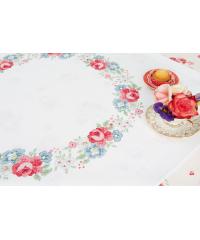 RICO Design Nadprt set venec pisanega cvetja | križci | 90x90cm 67260.52.21