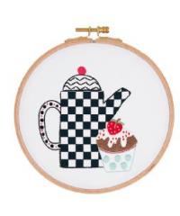 RICO Design Komplet za izdelavo slike: čajnik | 15,5cm 79818.54.00