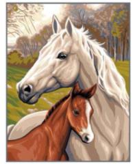 ROYAL PARIS Gobelin Žrebiček z mamo | 47,5x37cm 9880132-00103