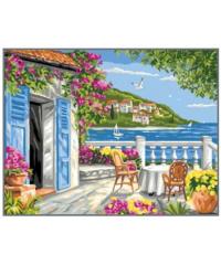 ROYAL PARIS Gobelin Dvorišče ob morju | 37x47,5cm 9880132-00211
