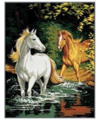 ROYAL PARIS Gobelin Konja ob vodi | 47,5x37cm 9880142-00251