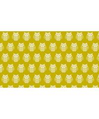 MAKOWER Patchwork blago Owls green | 110cm 1763/G