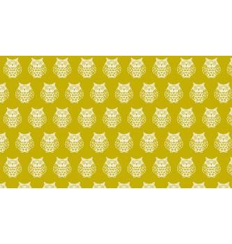 Patchwork blago Owls green | 110cm
