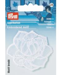 PRYM Našitek Bel cvet s čipko 926642