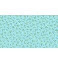 Patchwork blago Leaf spray blue | 110cm