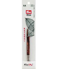 PRYM Pletilke z navojem Natural | kratke | 3,5mm 223351