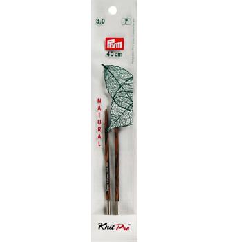 Pletilke z navojem Natural | kratke | 3mm
