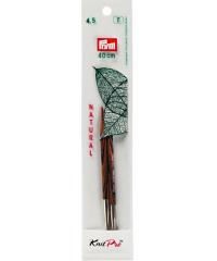 PRYM Pletilke z navojem Natural | kratke | 4,5mm 223353