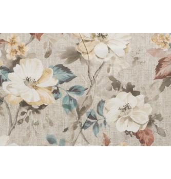 Panama | retro cvetje | smetana | 100%CO