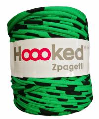 HOOOKED Mixed Zpagetti | 120m (cca. 850g) | zelena s črnimi pikami ZP001-27-233