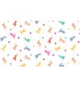 Patchwork blago Rabbits white | 110cm