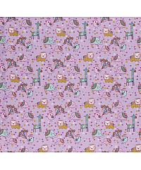 Nooteboom Poplin Živalice | roza | 100%CO 13085.012