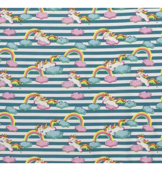 Jersey Samorogi in mavrice | petrolej | neon | 95%CO / 5%EL