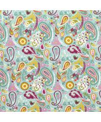 Nooteboom Prevešanka Paisley | svetlomodra | 92%CO / 8%EL 13675.003