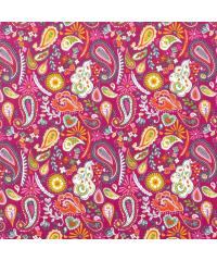 Nooteboom Prevešanka Paisley | bordo | 92%CO / 8%EL 13675.019