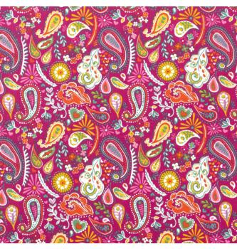 Prevešanka Paisley | bordo | 92%CO / 8%EL