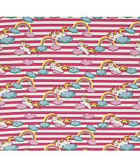 Nooteboom Jersey Samorogi in mavrice | roza | neon | 95%CO / 5%EL 13618.012