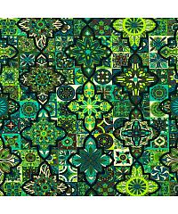 KH Group Jersey Kaleidoskop | zelena | 95%CO / 5%EL S584-64191
