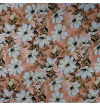Tkanina Magnolija | roza | 95%PL / 5%EL