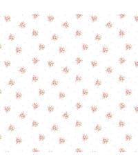Verhees Poplin Cvetlice in pikice | bela | 100%CO 07693.007