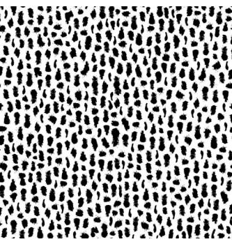 Tkanina Leopard | bela/črna | 100%PL