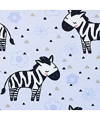 KH Group Jersey Zebre in rožice | svetla lila | 95%CO / 5%EL S295-62368