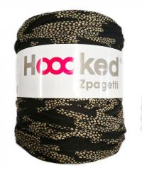 HOOOKED Mixed Zpagetti | 120m (cca. 850g) | črna z bež pikicam ZP001-27-246
