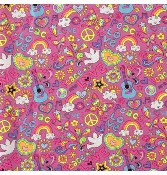 Jersey Hippie | fuksija | neon | 95%CO / 5%EL