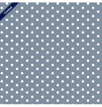 Poplin s premazom Pikice | siva | 80%CO / 20%PC