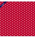 Poplin s premazom Zvezdice | rdeča | 80%CO / 20%PC