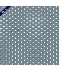 Verhees Poplin s premazom Zvezdice | siva | 80%CO / 20%PC C4955.013