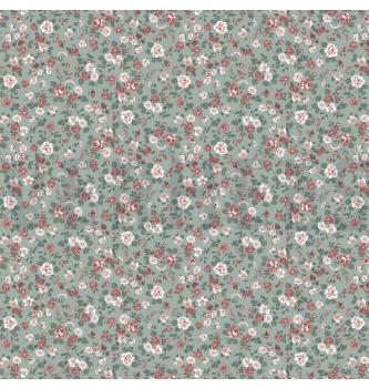 Poplin Romantično cvetje | meta | 100%CO
