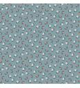 Poplin Romantične cvetlice | aqua | 100%CO