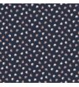 Poplin Romantične cvetlice | temnomodra | 100%CO