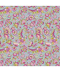 Verhees Poplin Paisley cvetje | svetlosiva | 100%CO 08233.002
