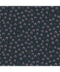 Verhees Jersey z bleščicami Loki | indigo melanž | 60%CO / 35%PL / 5%EL 07742.001