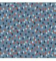 GOTS Kosmatena prev. Pisane črtke | indigo | 95%CO / 5%EL