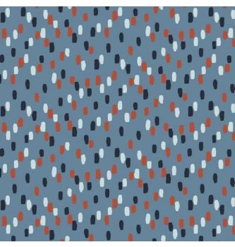 GOTS Kosmatena prev. Pisane črtke | indigo | 95%CO / 5%EL