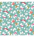 Patchwork blago Let it snow Polar bears Teal | 110cm