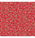 Patchwork blago Yuletide Mistletoe Red | 110cm