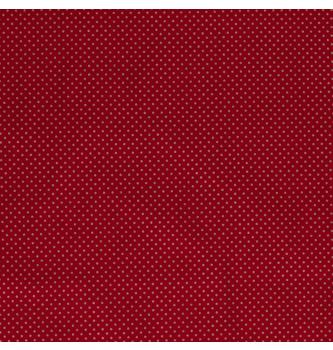 Poplin Zlate pikice | rdeča | 100%CO