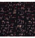 Jersey Abstrakten vzorec | črna | 95%VI / 5%EL