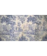 Jacquard Žakard Campagne | modra | 55%PL / 29%VI / 16%LI 0314.P109