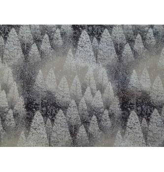 Žakard Winter | antracit | 58%CO / 42%PL