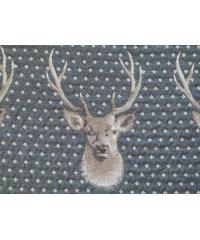 Jacquard Žakard Deerhead | antracit | 59%CO / 21%PL / 13%PC / 4%WO / 2%WP / 1%AF 0644.150/ANTR