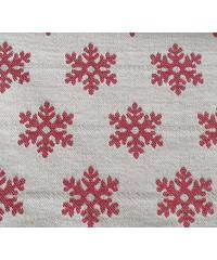 Jacquard Žakard Cristallo lurex | rdeča/srebrna | 44%PL / 42%CO / 13%LI / 1%PA 0224.P3