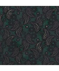 Nooteboom Jersey flock Paisley | zelena | 58%PL / 35%VI / 7%EL 14446.025