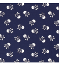 Poplin Velike lobanje | temnomodra | 100%CO
