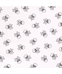 Nooteboom Poplin Velike lobanje | bela | 100%CO 15575.050